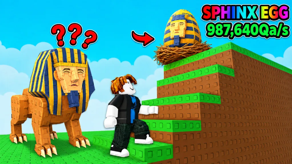 Jump To Steal An Egg Sphinx Egg: Visual Target Guide